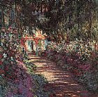 Claude Monet Canvas Paintings - The garden in flower